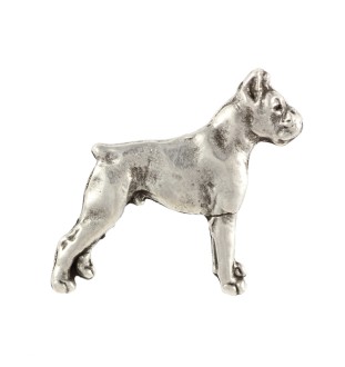 Bokser pin posrebrzony Art-Dog